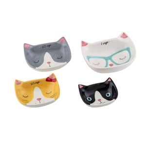 Davis & Waddell Kitty Crew Set Of 4 Measuring Cups