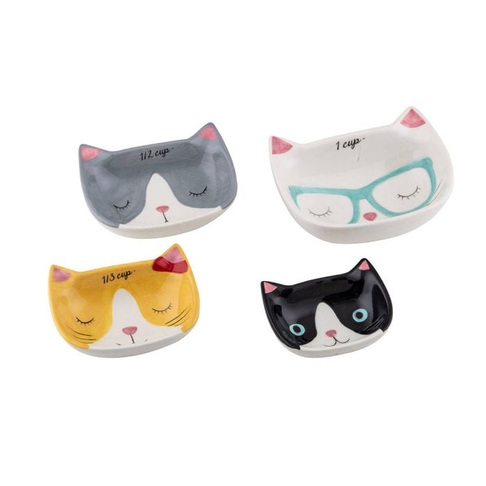 Davis & Waddell Kitty Crew Set Of 4 Measuring Cups