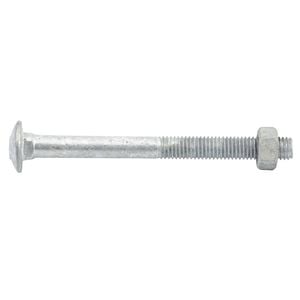 Zenith M8 x 90mm Hot Dipped Galvanised Cup Head Bolt And Nut - Each