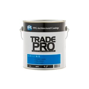 PPG Paints White  4L Trade Pro Ceiling Paint - 4L