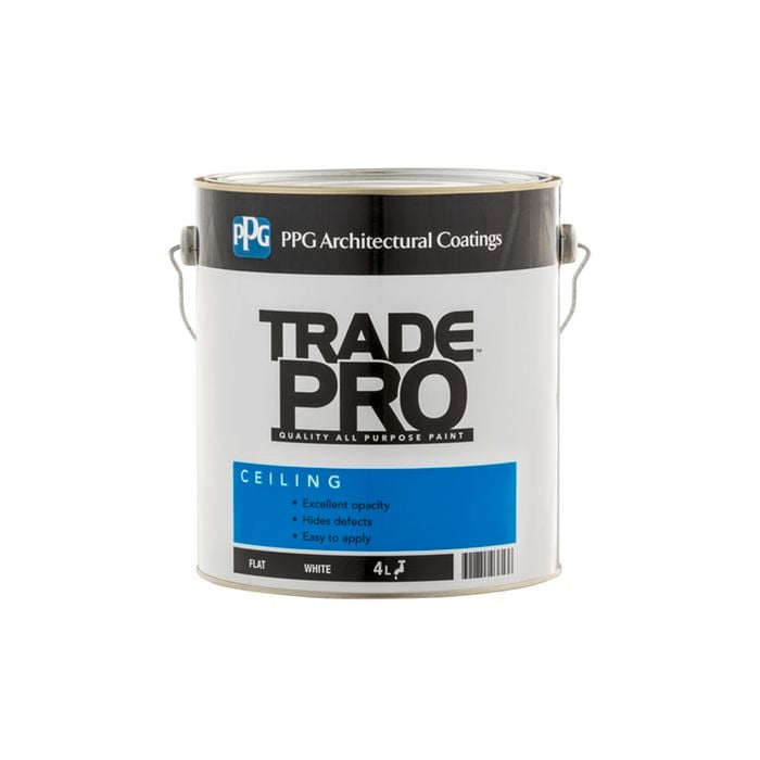 PPG Paints White  4L Trade Pro Ceiling Paint - 4L