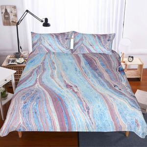 3D Blue-tones  Marble texture Set Quilt Cover Quilt Duvet Cover  Pillowcases Personalized  Bedding