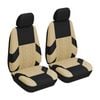 Catzon Car Seat Covers Front Seat Universal Airbag Compatible Protector-Beige