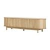 Oikiture TV Cabinet Wooden Entertainment Unit Stand 160cm Natural