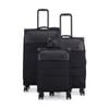 3pc Paklite Airspeed Travel Luggage Spinner Wheels Suitcase Set Black