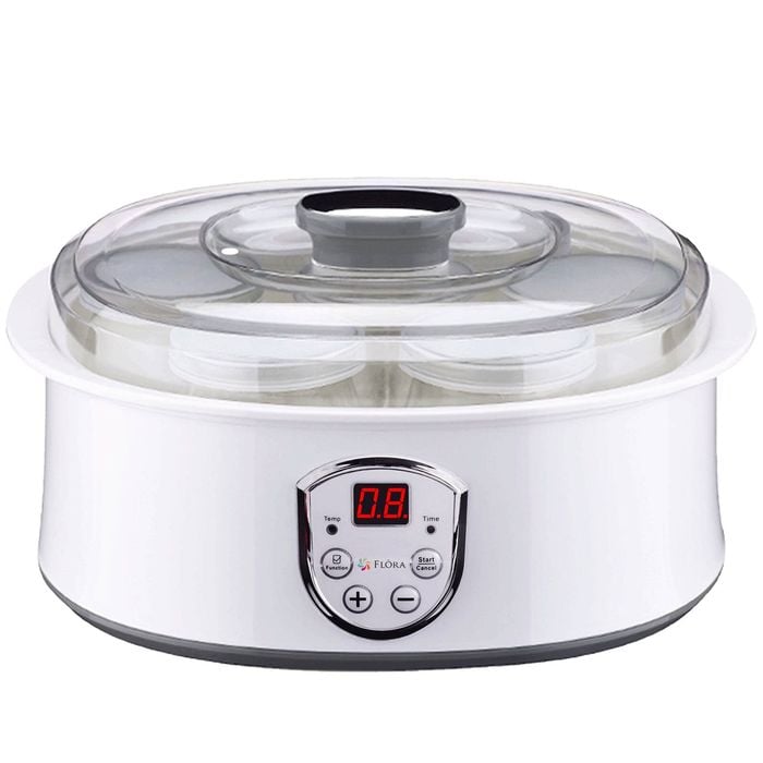Flora Yoghurt Maker/Fermenter with 7 Jars of 1.5L Capacity