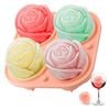 Catzon 3D Rose Ice Molds Silicone Fun Shapes for Cocktails-Pink
