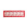 Red Rosie Sheer Organza Glitter Table Runner 40 x 138 cm Red
