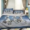 3D Fast Horse 131 Bedding Set Pillowcases Quilt Duvet Cover Set Queen King