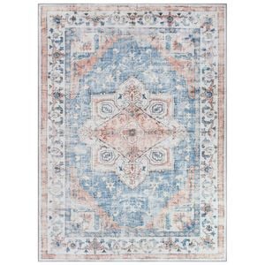 Loom & Lace Atlas Chiraz 180x270cm Blue Pink Rug