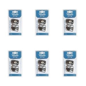 6x 2pc Malli Sewing Metal Suspender Replacement Buckles/clip 3.8cm Assorted