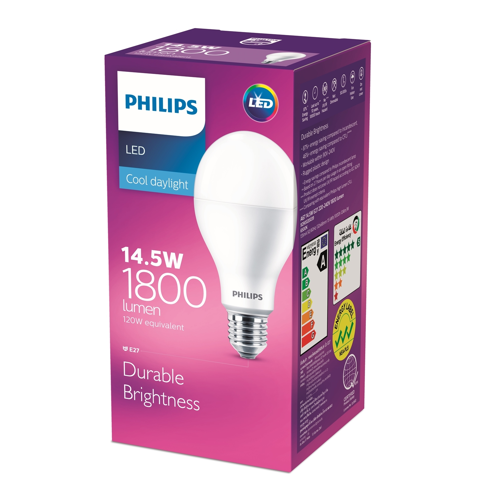 E27 1800 lumen top