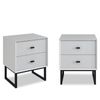 Big Lot White Luna 2 Drawer Bedside (Set of 2)