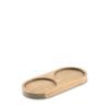 Salt & Pepper Grind Tray 16 X 8cm - Natural
