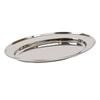 Argon Tableware Oval Serving Platter - 30 x 20.5cm - Stainless Steel Dinner Tray Oval Plate Small Appetizer Serving Dishes