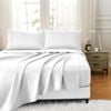 LINENOVA 100% Cotton Luxury Soft Sheet Set-White Double