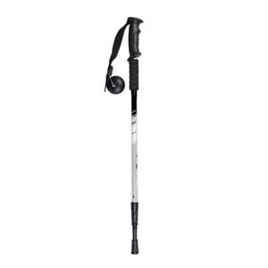 High Trek Wanderer Aluminium Walking Pole With Ski Grips White