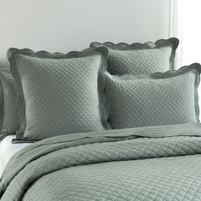 Scallop Jacquard Juniper Coverlet Set by Renee Taylor Super King main image 0