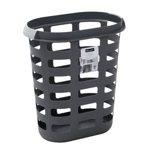Boxsweden 57 x 38 x 63cm Charcoal Skara Laundry Hamper 