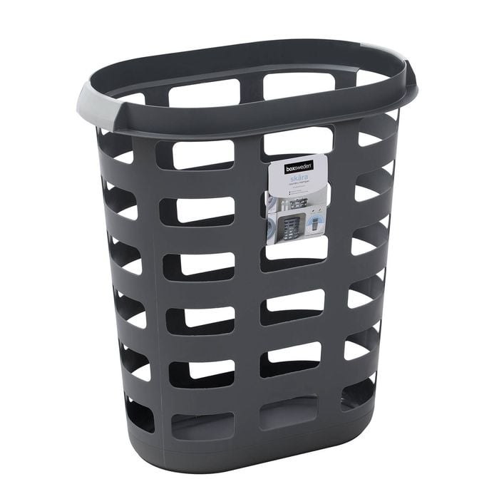 Boxsweden 57 x 38 x 63cm Charcoal Skara Laundry Hamper 