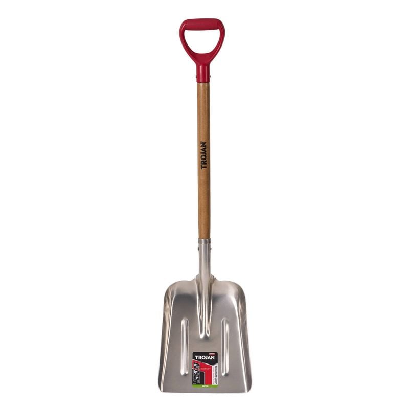Trojan Aluminium Scoop Timber D-Handle
