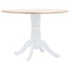 vidaXL Dining Table White and Brown Kitchen Dinner Table