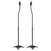 Pair of Black Selby Speaker Stands for Rear Surround Sound Satellite Speakers