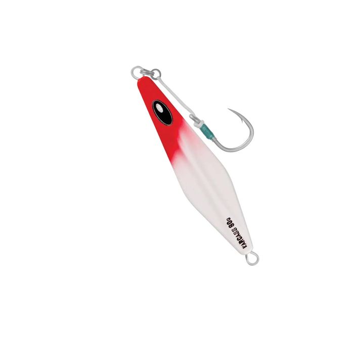 Halco Karcass Slow Pitch Fishing Metal Jig 80g H53 White Red Head