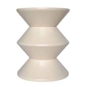 SK Designer Living | Totem Sculptural Round Side Table | Beige