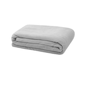 Microplush Throw Rug - Silver