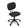 Artiss Armless Office Chair Swivel Home Office Desk Chair Fabric, Black