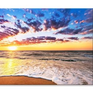 Brilliant Ocean Beach Sunrise   Print 100% Australian Made 150 x 100cm  (Stretched)