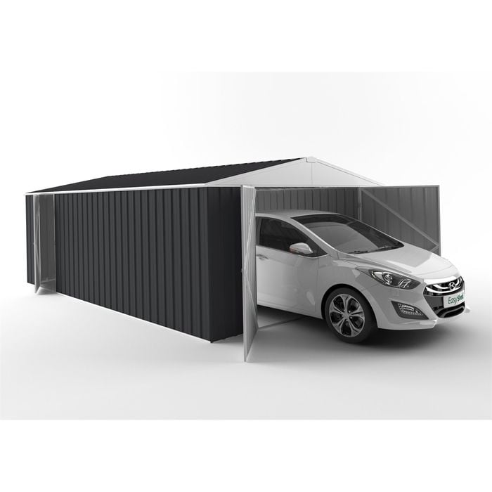 EnduraShed 4.5 x 3.75 x 2.48m Tall Garage Garden Shed - Iron Grey
