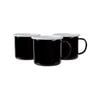 Argon Tableware Coloured Enamel Mugs - Steel Outdoor Camping Tea Coffee Cup - 375ml - Pack of 6