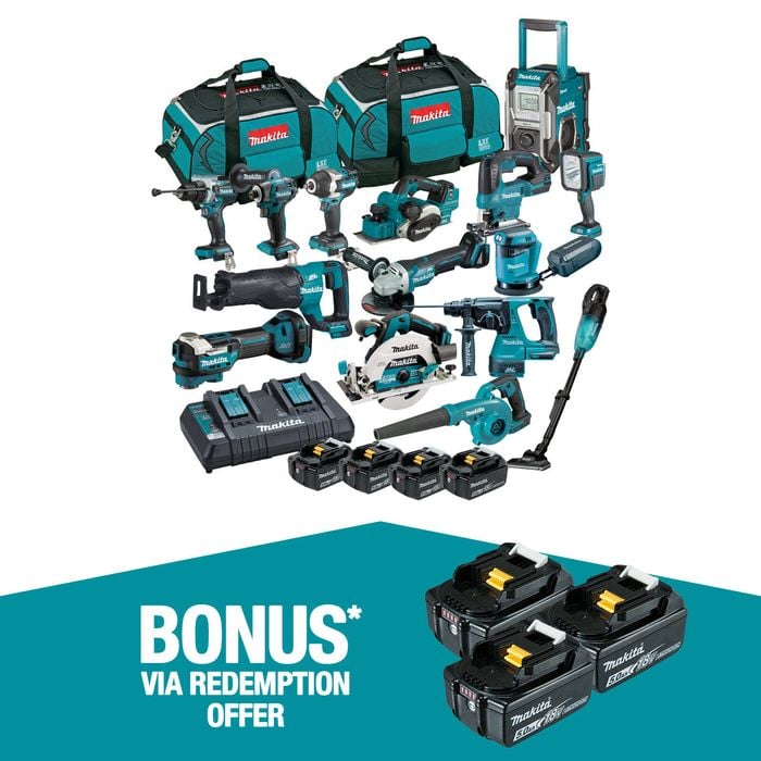 Makita 18V Brushless 15 Piece Combo Kit DLX1514TX1