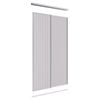 Lugna 2100 x 1200mm Clear Anodised VJ Panels Wardrobe Double Sliding Doors