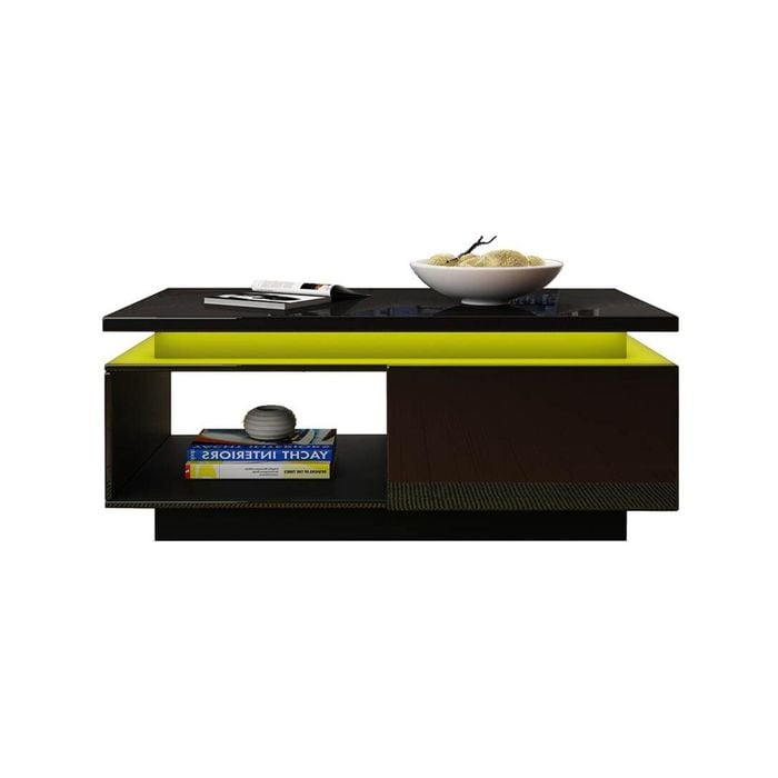 Black Led Coffee Table
