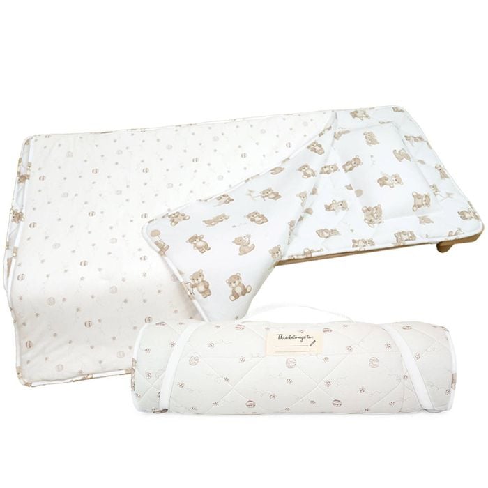 Living Textiles Deluxe Nap Mat - Cuddly Bear