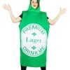 Novelty Adults Green Premium Lager Beer Costume - One Size