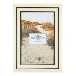 Unigift Axel Glass Home Decor Picture Photo Frame 10x15cm Ivory/Black