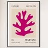 Galrie Papiers Découpés H. Matisse Art Print Pink Foliage (1955), Black Frame, 70 x 100cm (28 x 40inch)