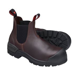 John Bull Unisex Oxblood 4291 Cougar 3.0 Elastic Side Safety Boot - UK Size 6