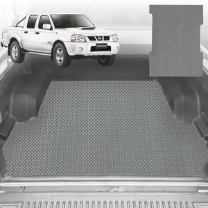 6D Diamond Ute Tub Mat for Nissan Navara Dual Cab (DX/D22 STR) 1997-2018 D22T - Custom Fit - Grey