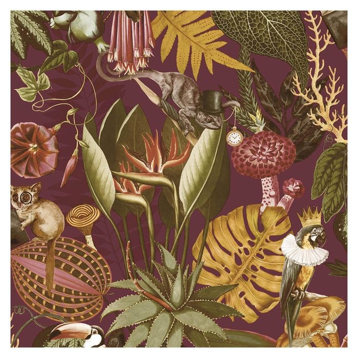 Reverie Burgundy Wallpaper by Holden Decor  10.05m by  53cm