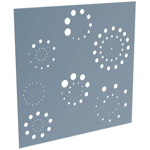 ProtectorAl 300-1200 x 300-1200mm Deep Ocean Fireworks Unframed Solid Aluminium Decorative Panel 