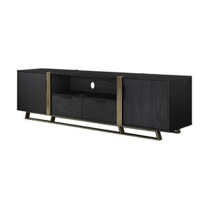 Criterion 1800mm Black Oak Capri Entertainment Unit, TV Cabinet, TV Unit