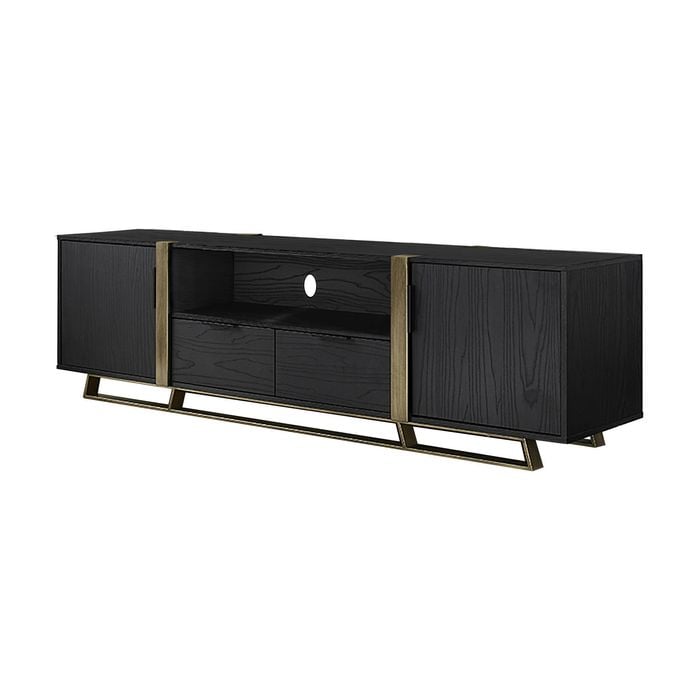 Criterion 1800mm Black Oak Capri Entertainment Unit, TV Cabinet, TV Unit