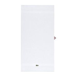Lacoste LCASUAL Cotton Bath Sheet 90x150cm Towel - Blanc