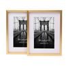 Cooper & Co. 6 x 8inch Mat to 4 x 6inch Set of 2 Gold Premium Metallicus Metal Photo Frames