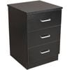 Redfern 3 Drawers Bedside Table - Black